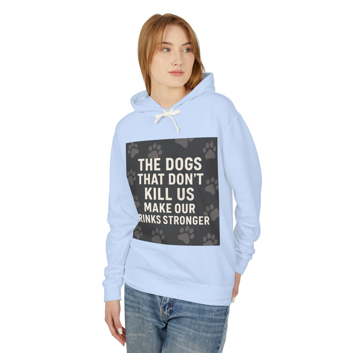 Drinks Stronger Unisex Lightweight Hoodie