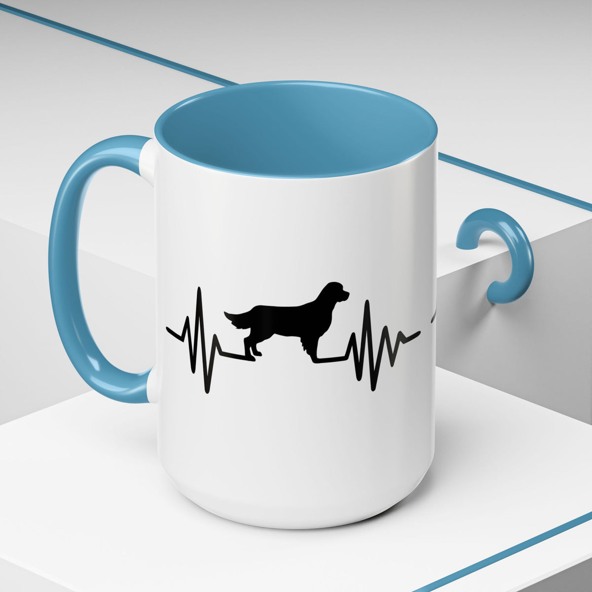 My Heart Beats For Goldens 2-Tone Coffee Mug