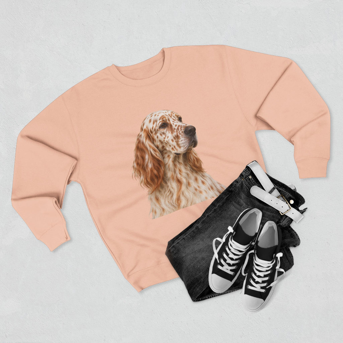 English Setter Head Unisex Crewneck Sweatshirt