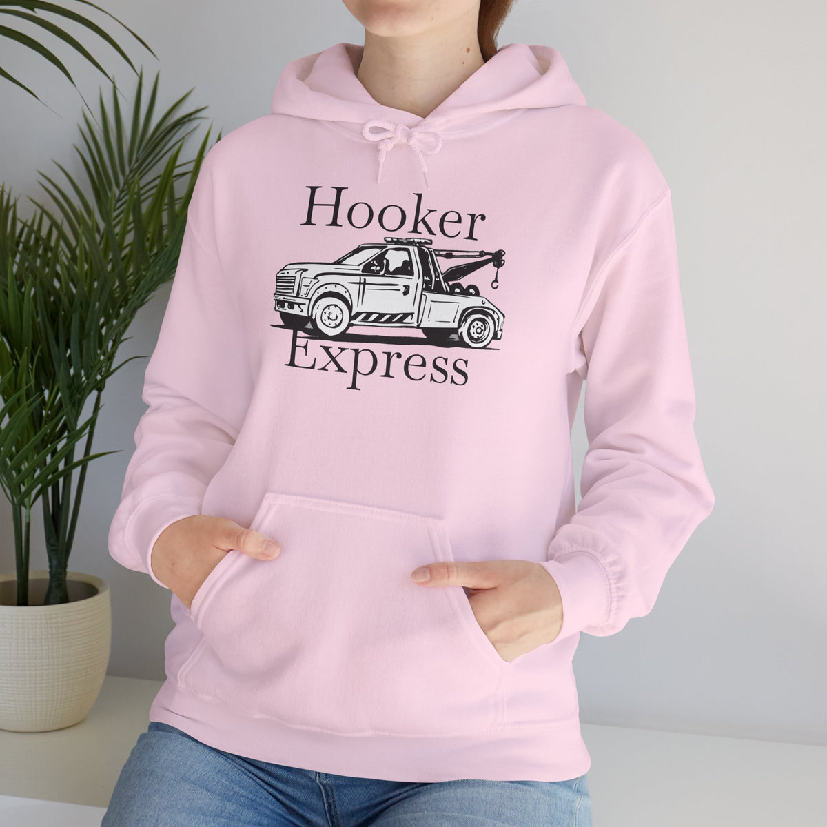 H**ker Express Wheel Lift Tow Truck Unisex Hoodie