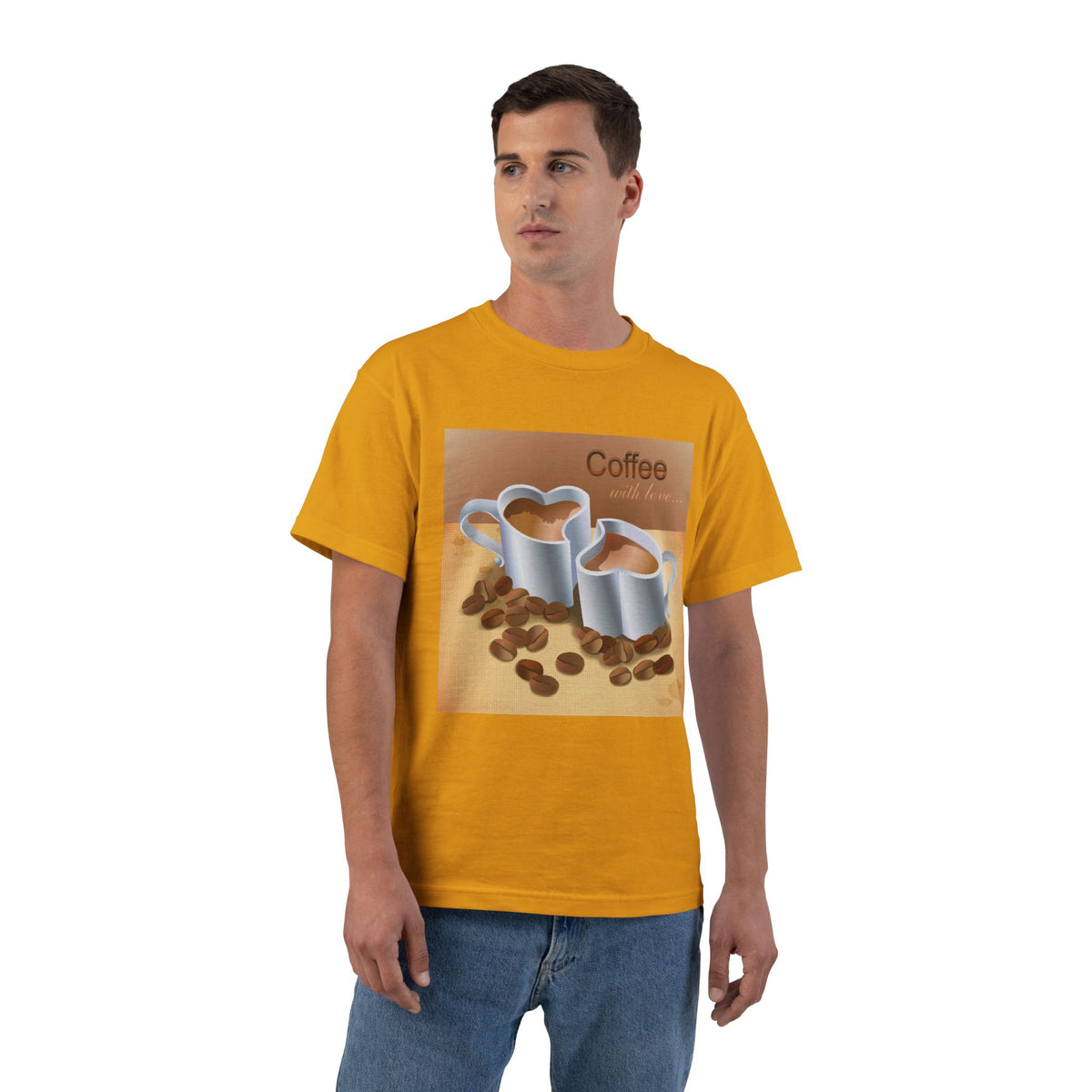 Coffee With Love Men's Short-Sleeve Crewneck Tee