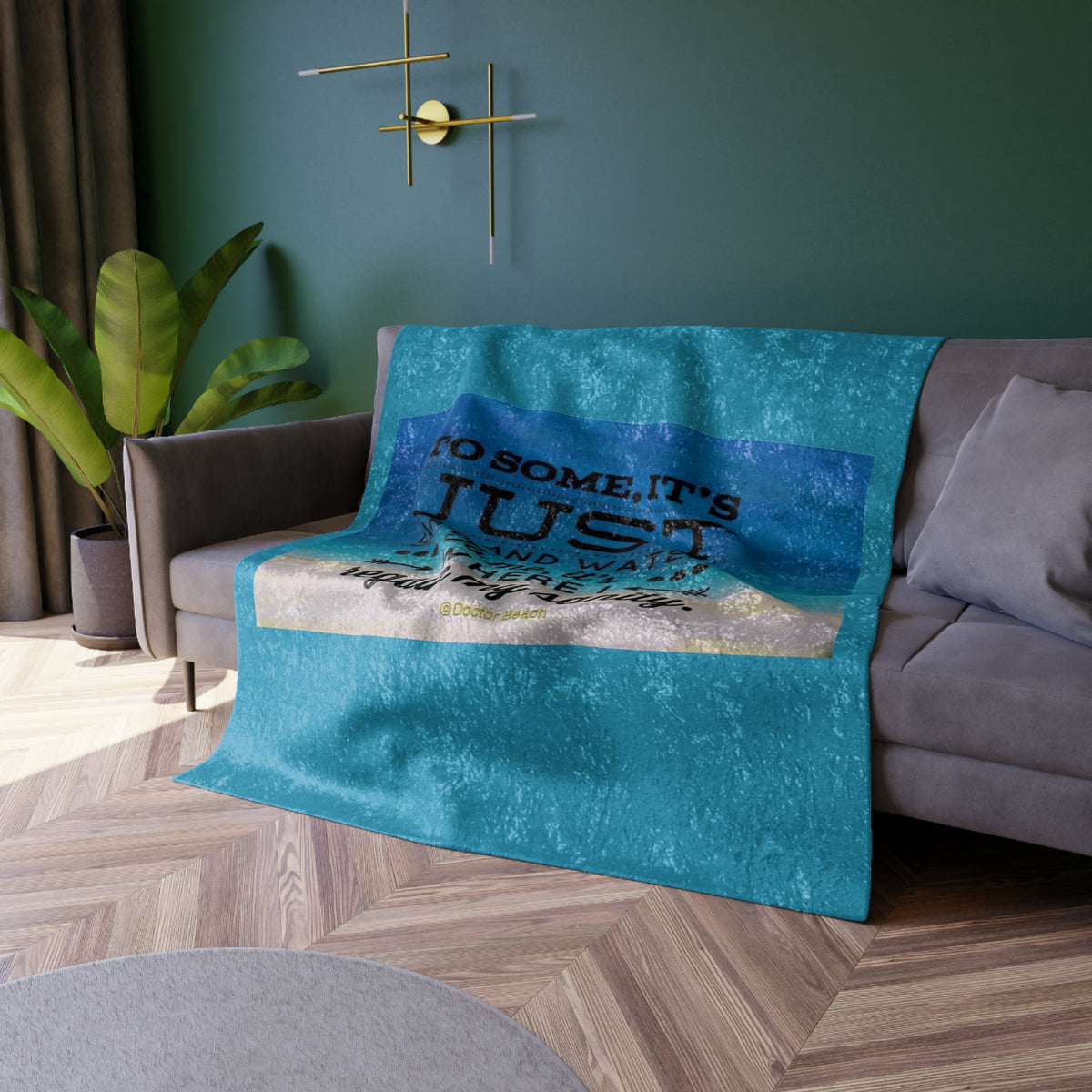 Dr. Beach Crushed Velvet Blanket