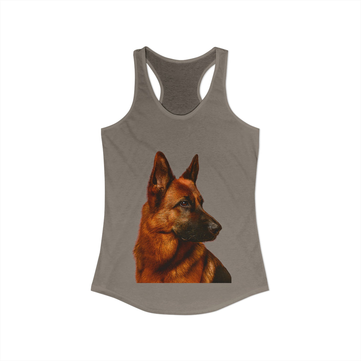 German Shepherd Head Women's Racerback Tank