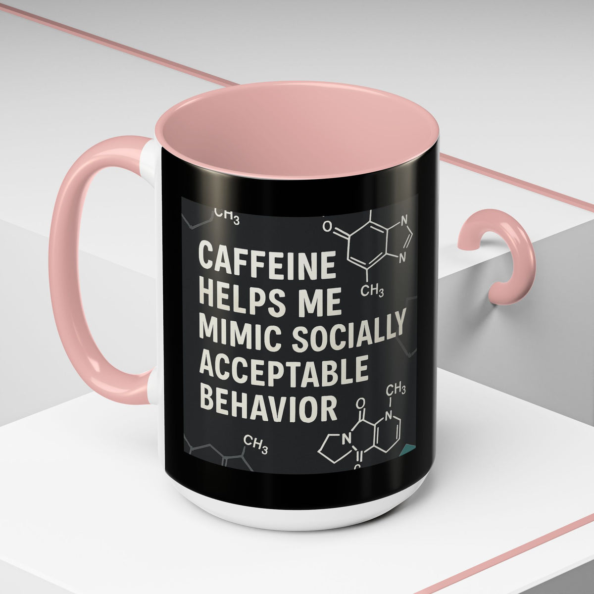 Socially Acceptable 2-Tone Coffee Mug