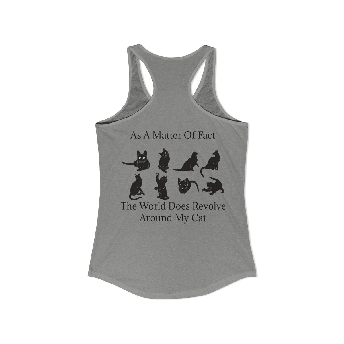 Matter Of Fact Cat Women's Racerback Tank