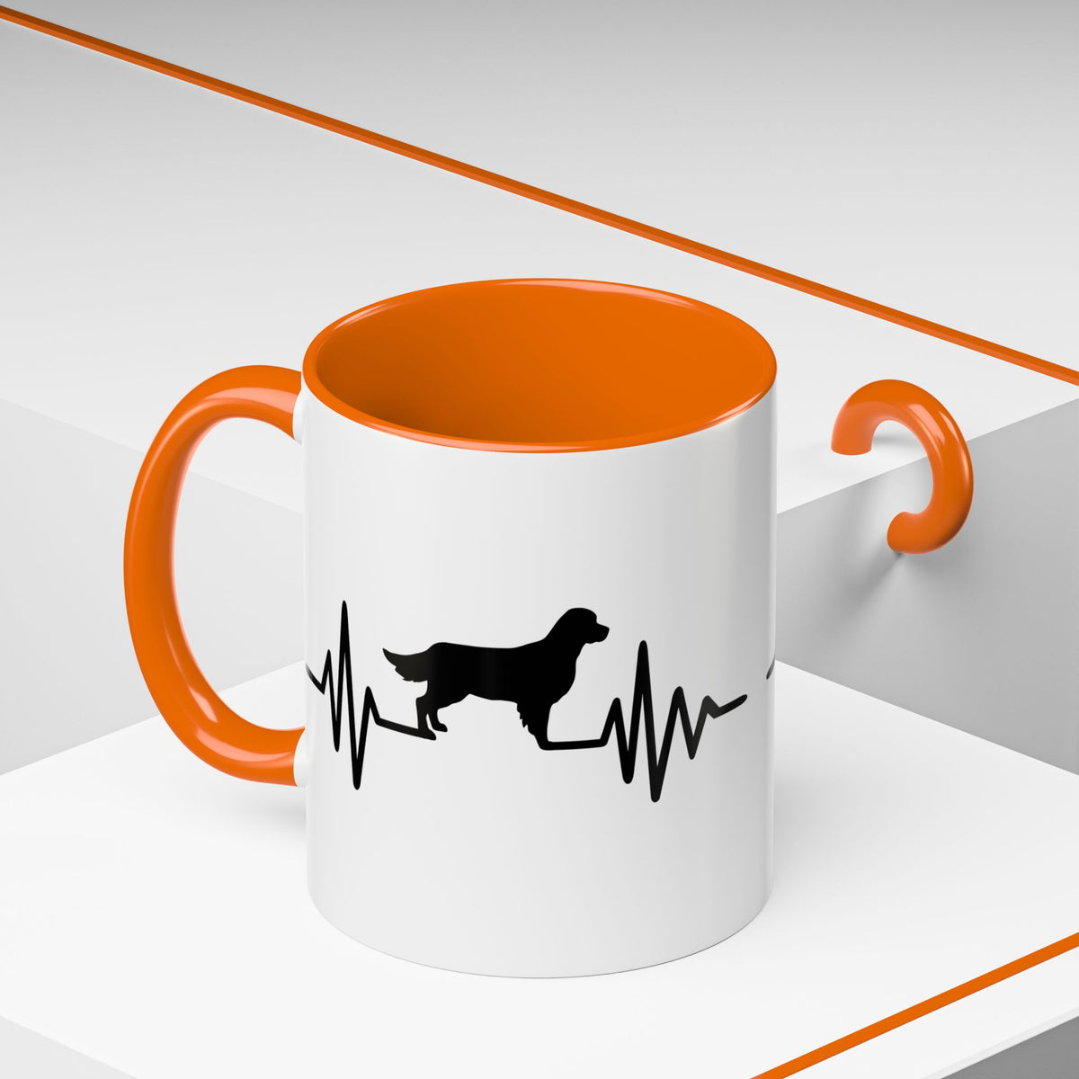 My Heart Beats For Goldens 2-Tone Coffee Mug