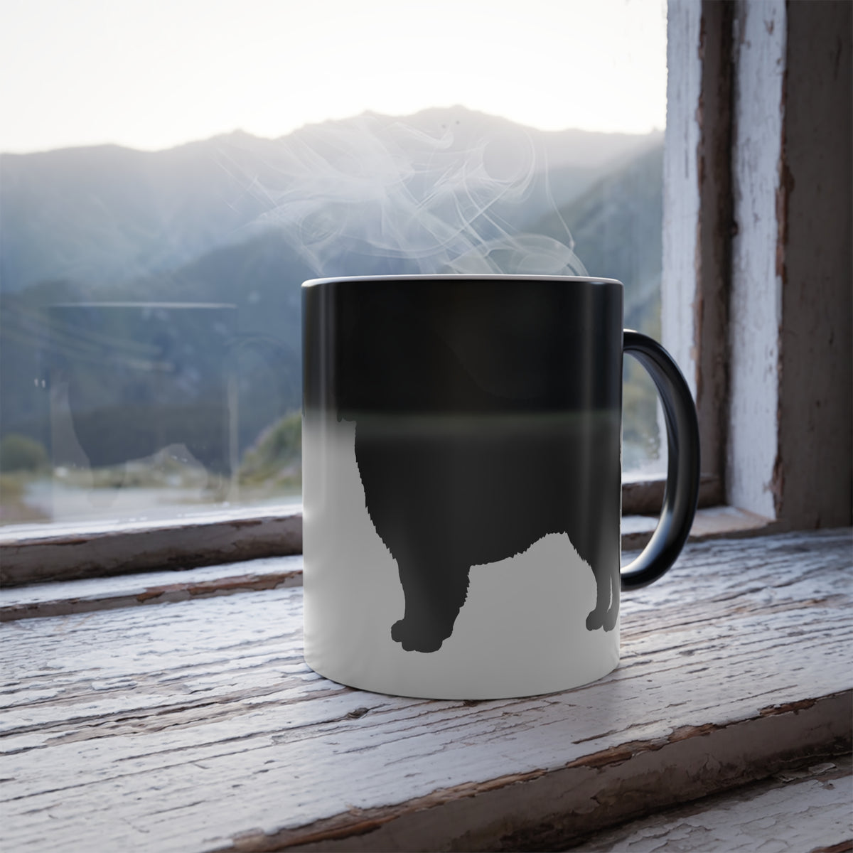 Samoyed Silhouette Color Changing Mug