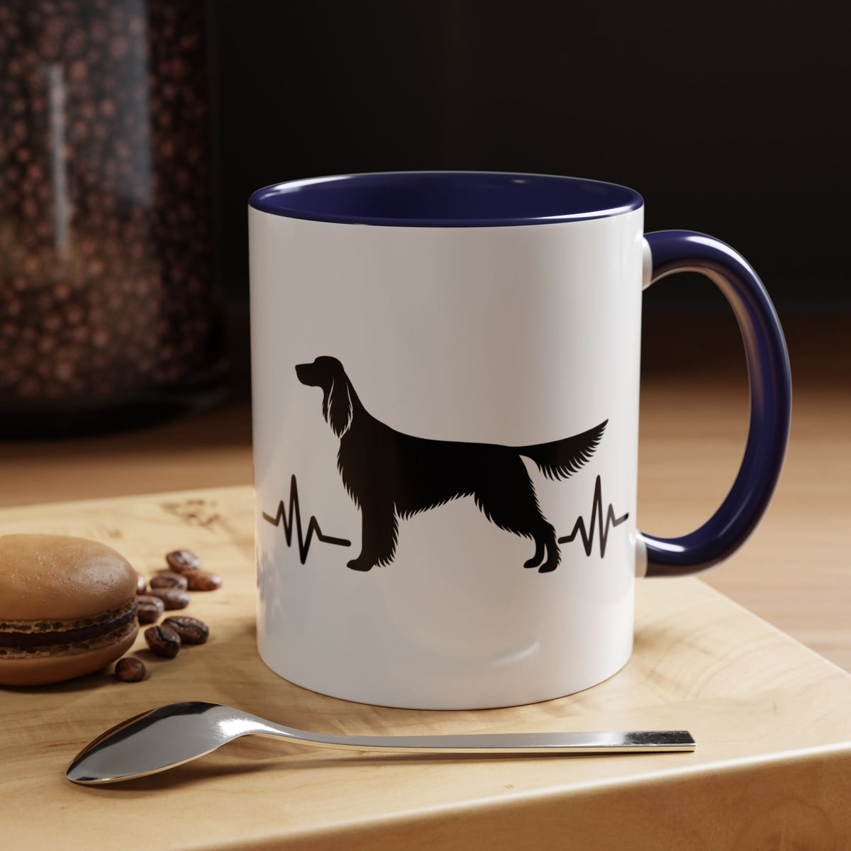 My Heart Beats For English Setters 2-Tone Coffee Mug
