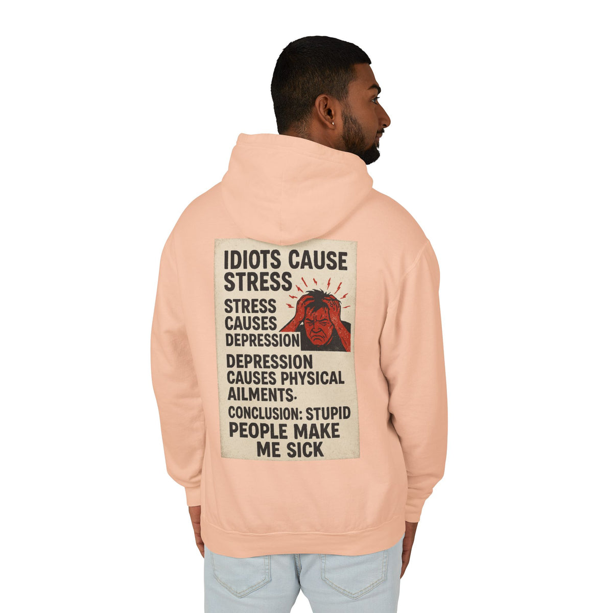 Stupid People Unisex Lightweight Hoodie