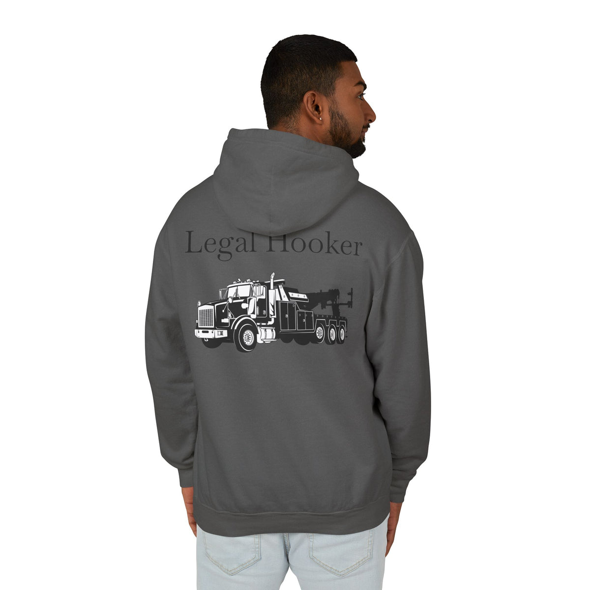 Legal H**ker Heavy Tow Truck Unisex Lightweight Hoodie