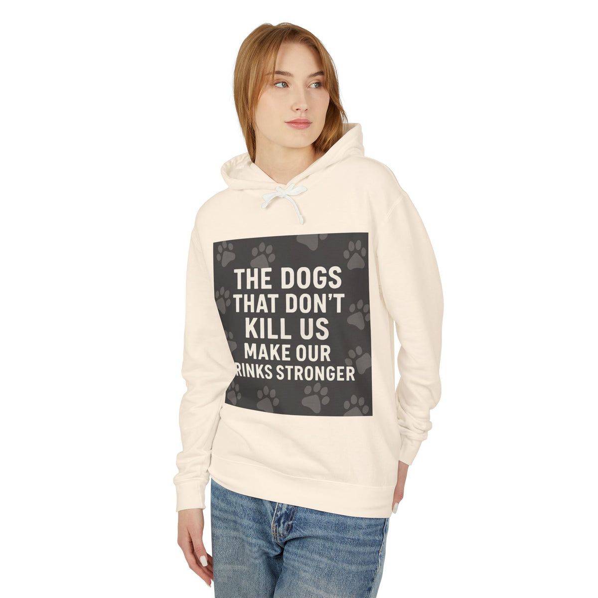 Drinks Stronger Unisex Lightweight Hoodie