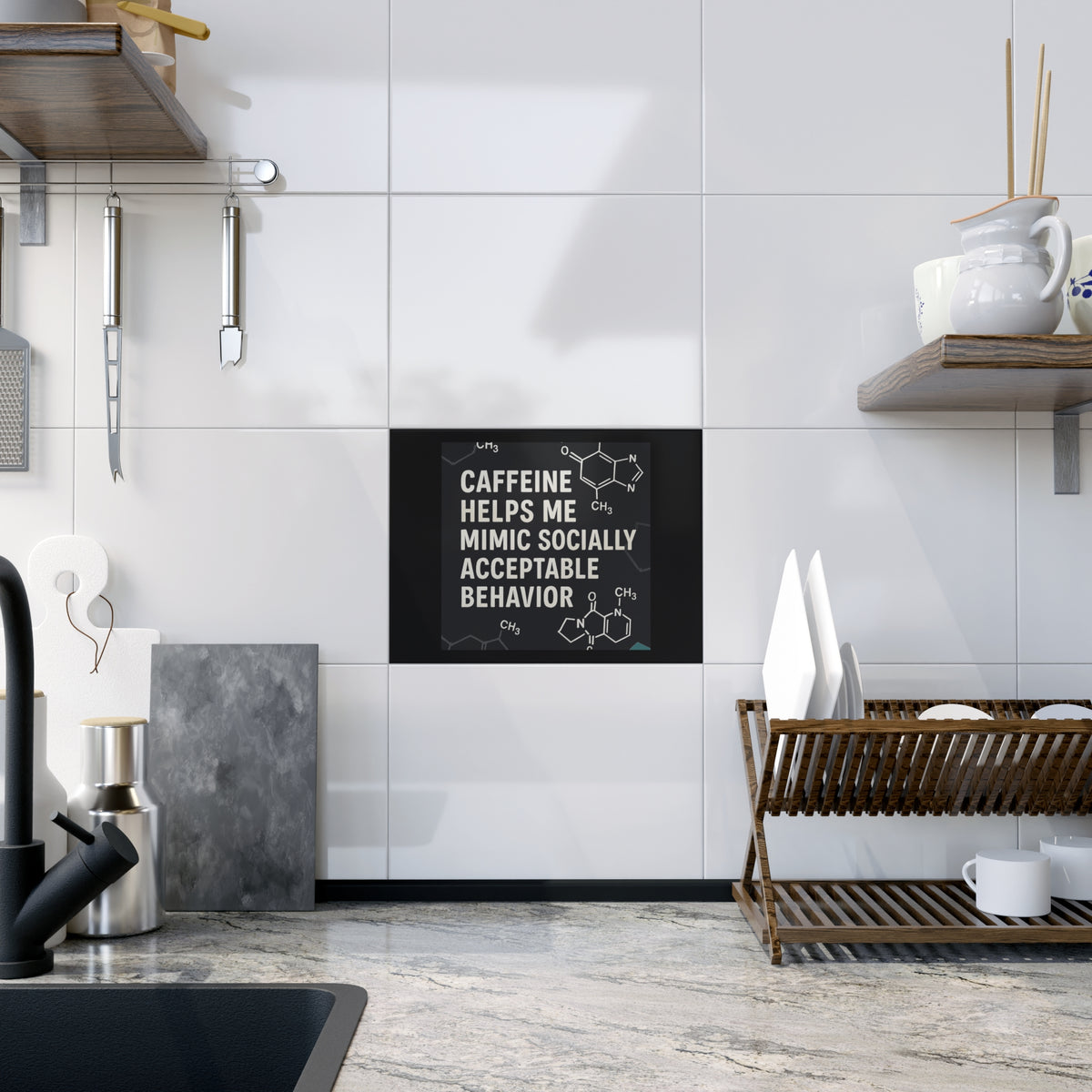 Socially Acceptable Ceramic Photo Tile