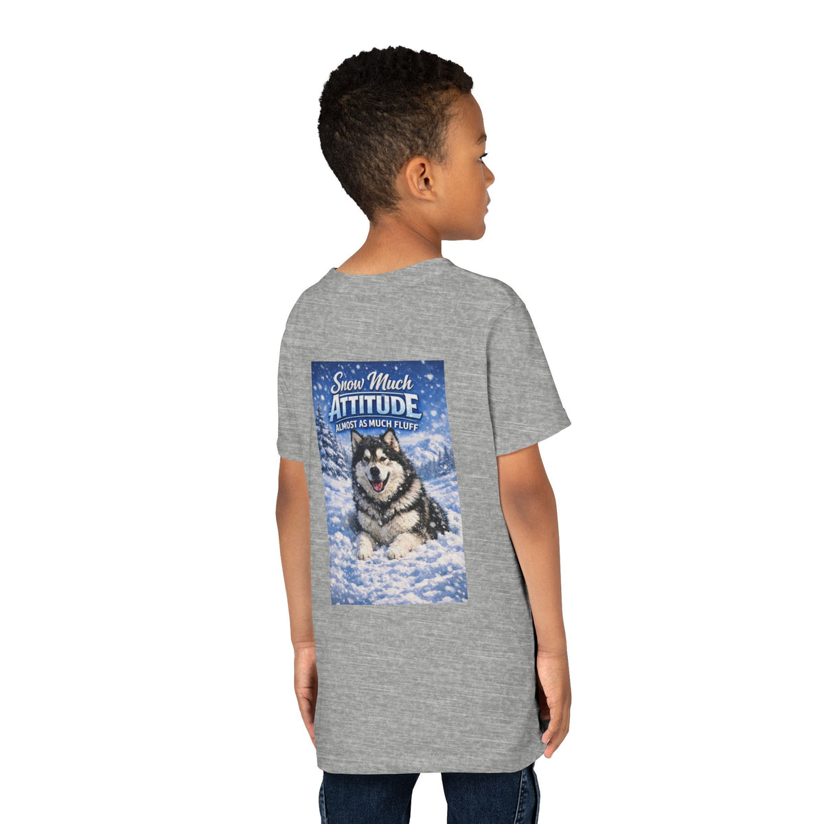 Snow Much Attitude Youth Unisex Short Sleeve Crewneck Tee