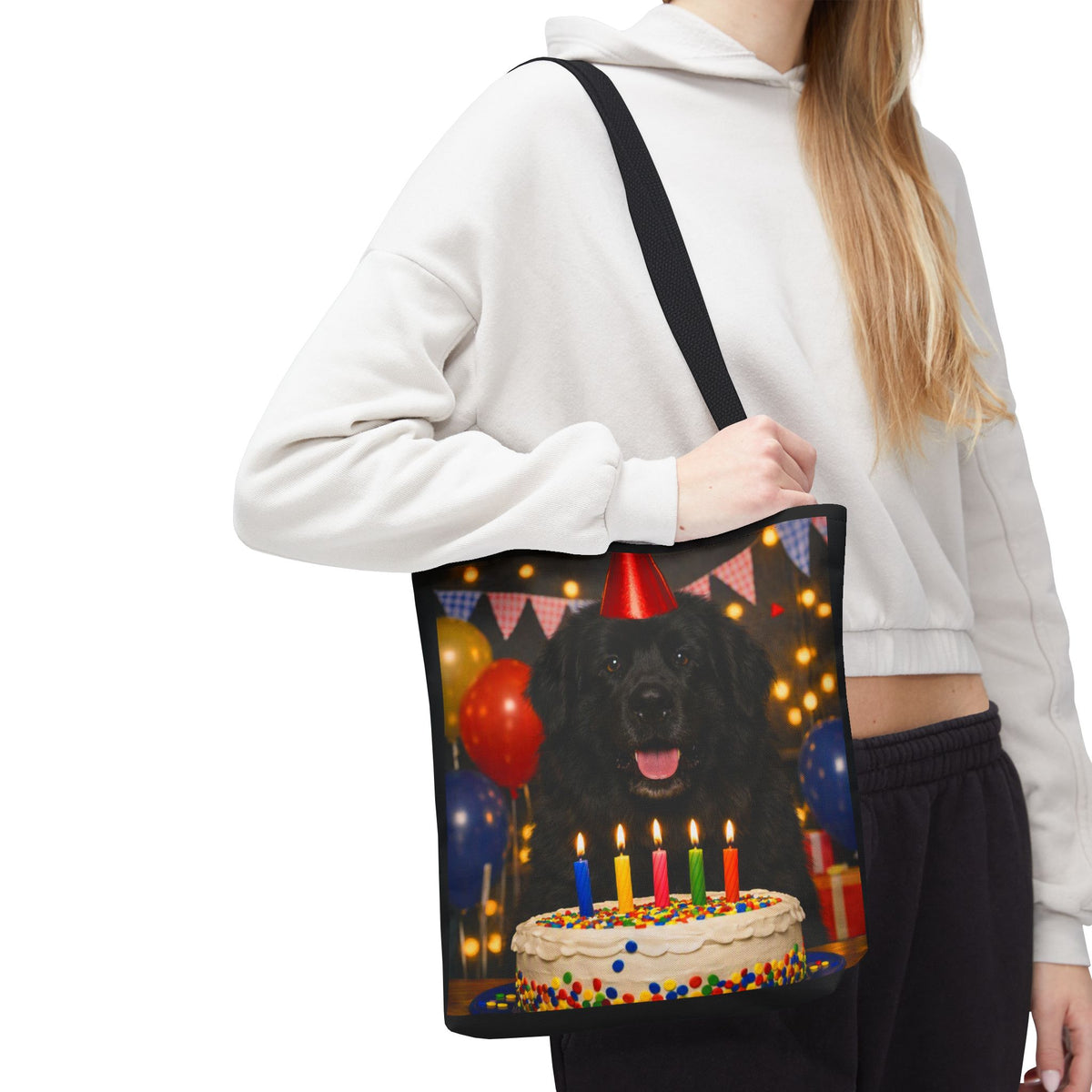 Birthday Buddy Newfie Tote Bag