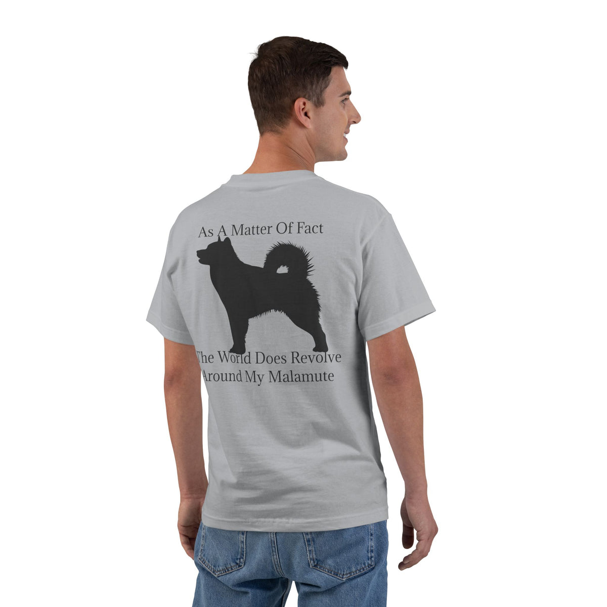 Matter Of Fact Malamute Men's Short-Sleeve Crewneck Tee
