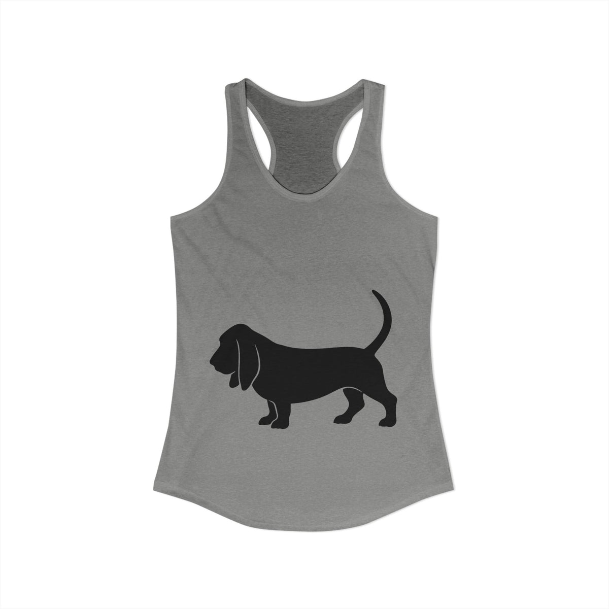 Basset Silhouette Women's Racerback Tank