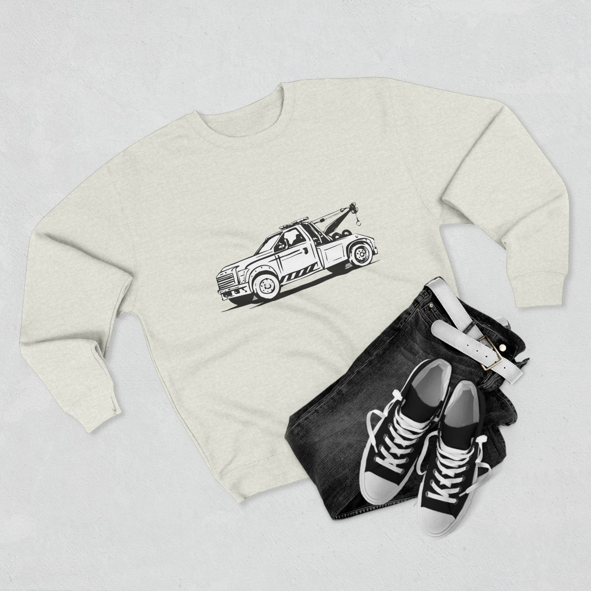Wheel Lift Tow Truck Unisex Crewneck Sweatshirt