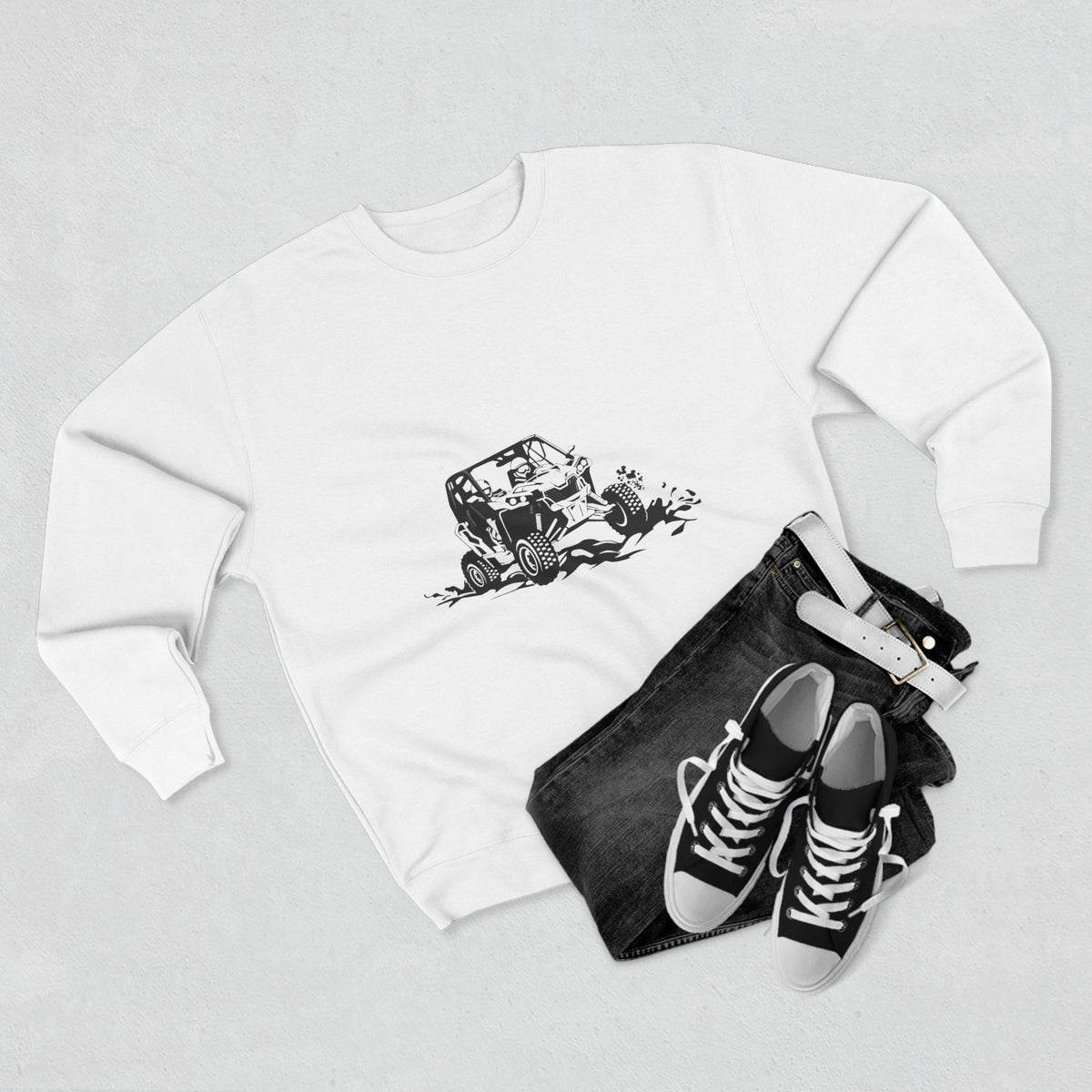 Slingin' Mud Side By Side Unisex Crewneck Sweatshirt