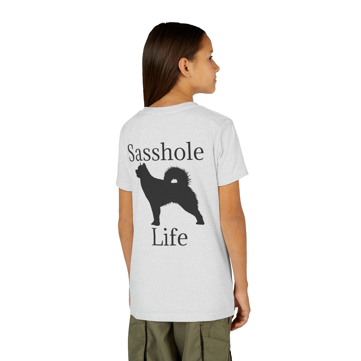 Sasshole Life Youth Unisex Short Sleeve Crewneck Tee