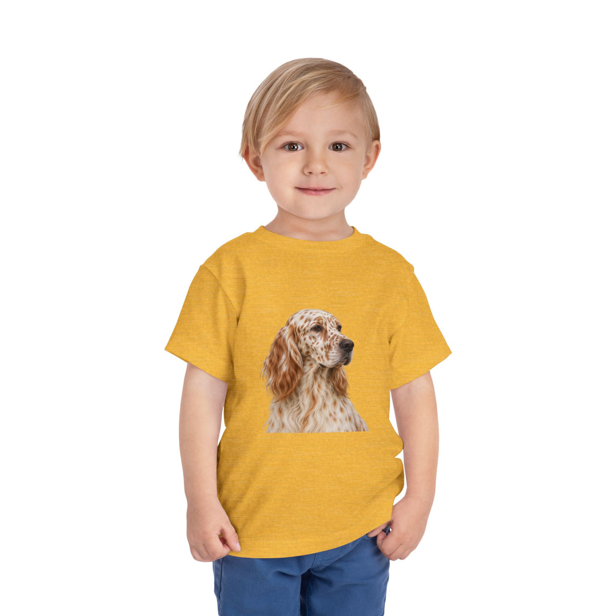 English Setter Head Toddler Unisex Short Sleeve Crewneck Tee
