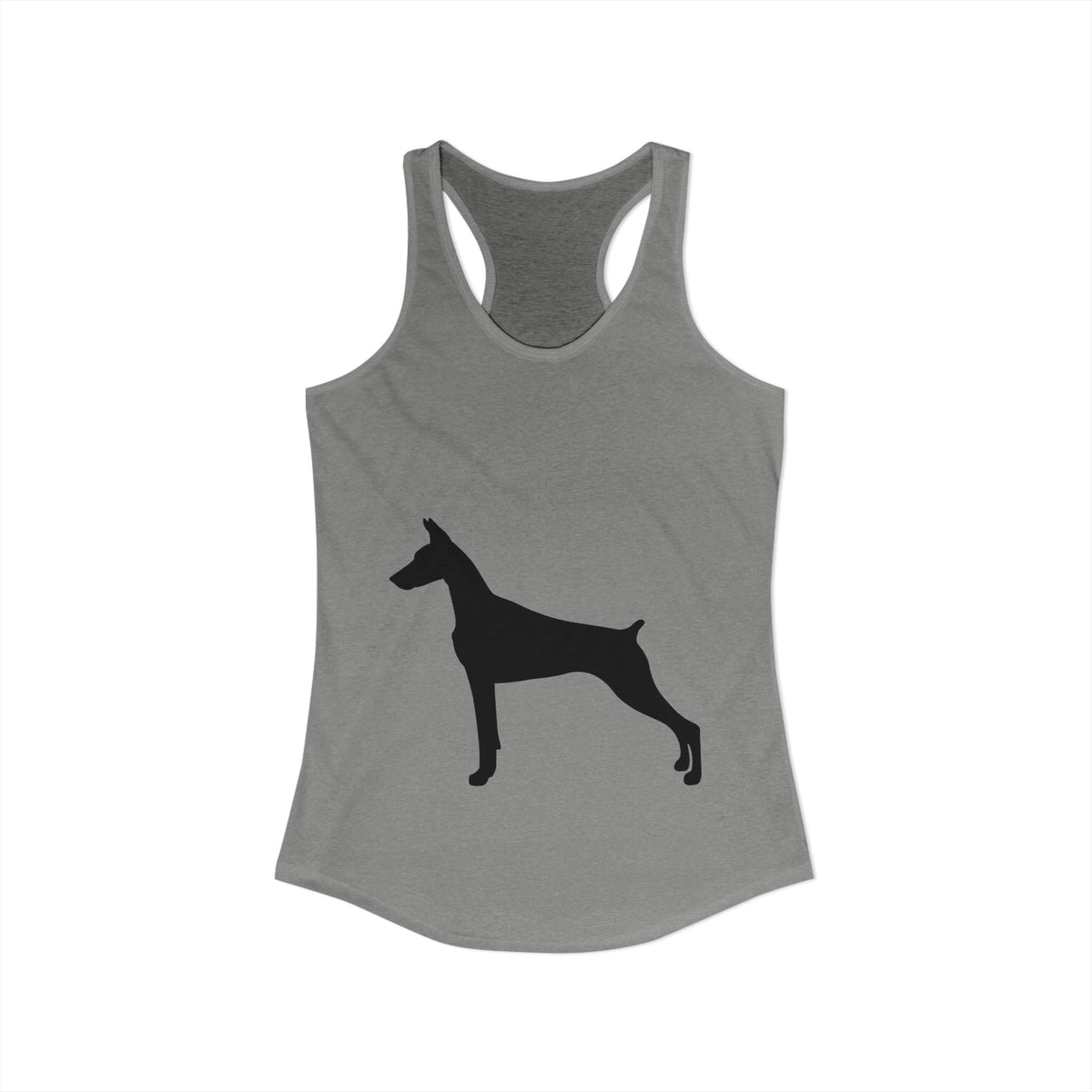 Doberman Silhouette Women's Racerback Tank