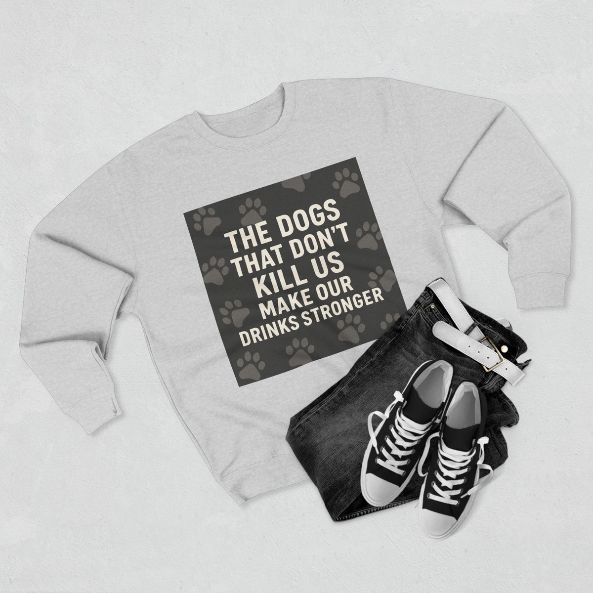 Drinks Stronger Unisex Crewneck Sweatshirt