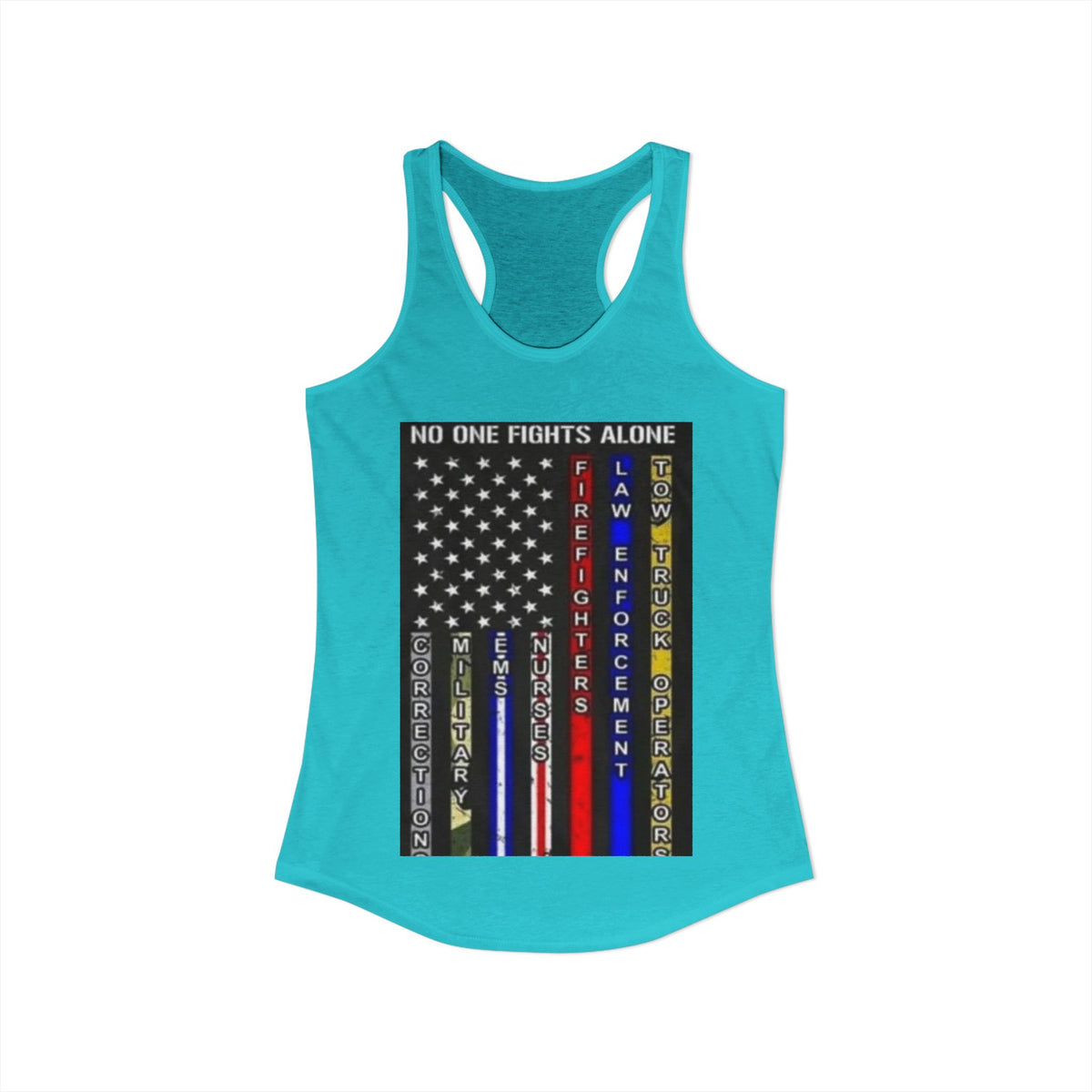 No One Fights Alone Women's Racerback Tank
