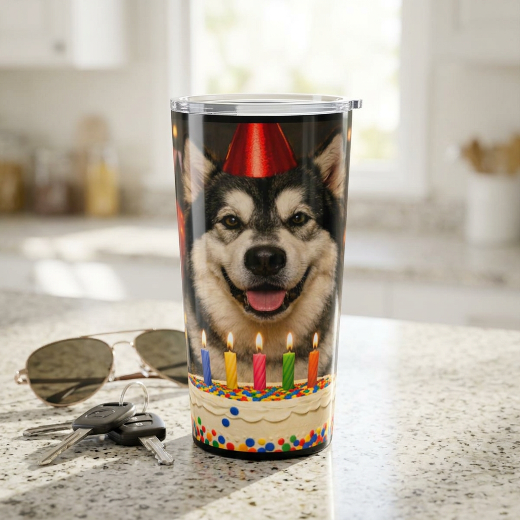 Birthday Buddy Malamute Tumbler