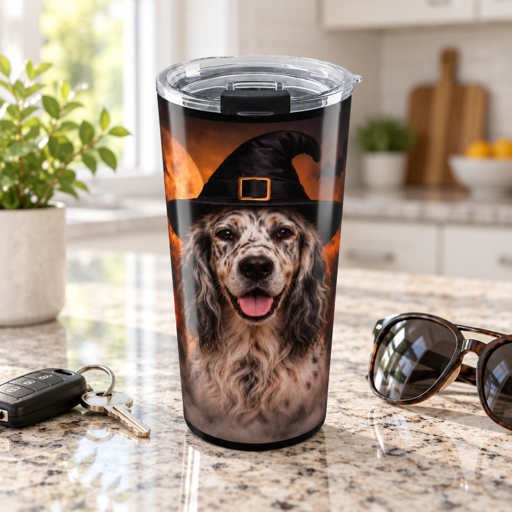 Witch Hat Pack English Setter Tumbler