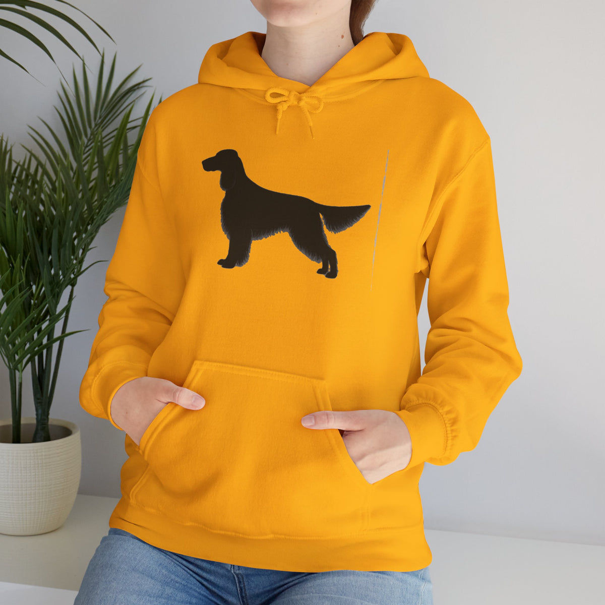 English Setter Silhouette Unisex Hoodie