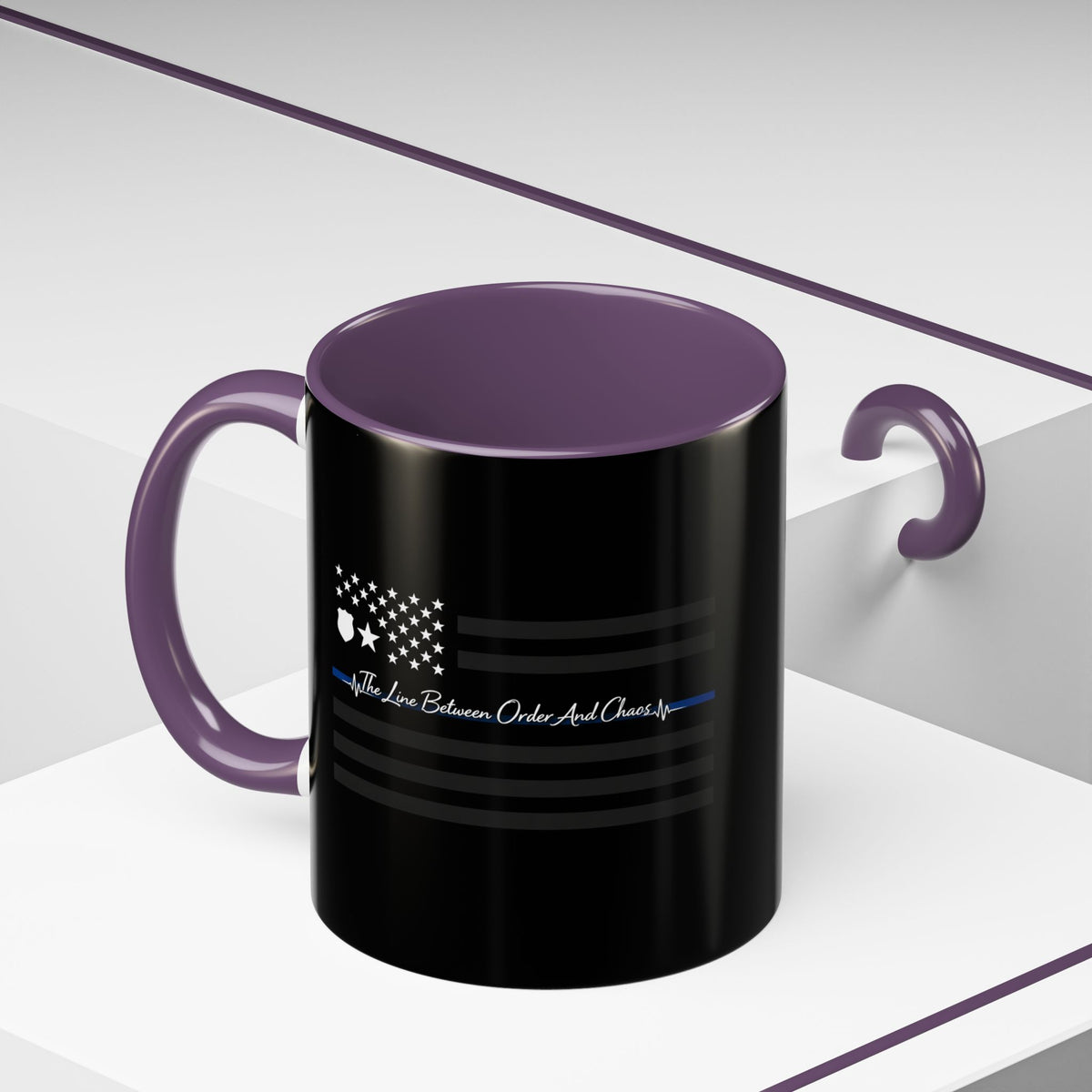 Thin Blue Line 2-Tone Coffee Mug