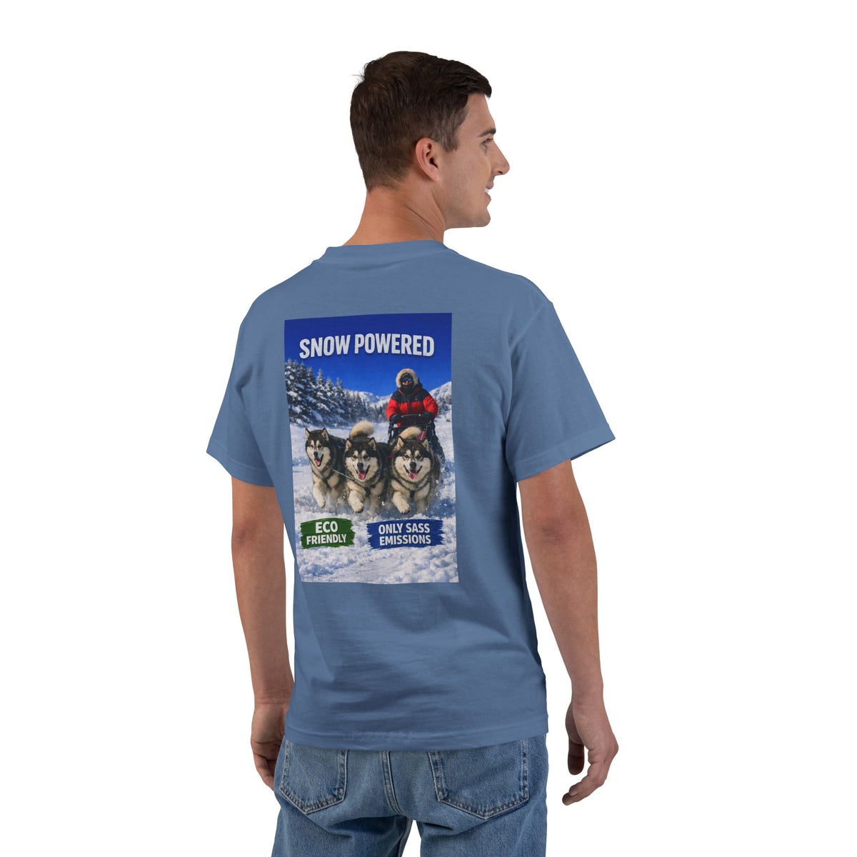 Snow Powered Men's Short-Sleeve Crewneck Tee