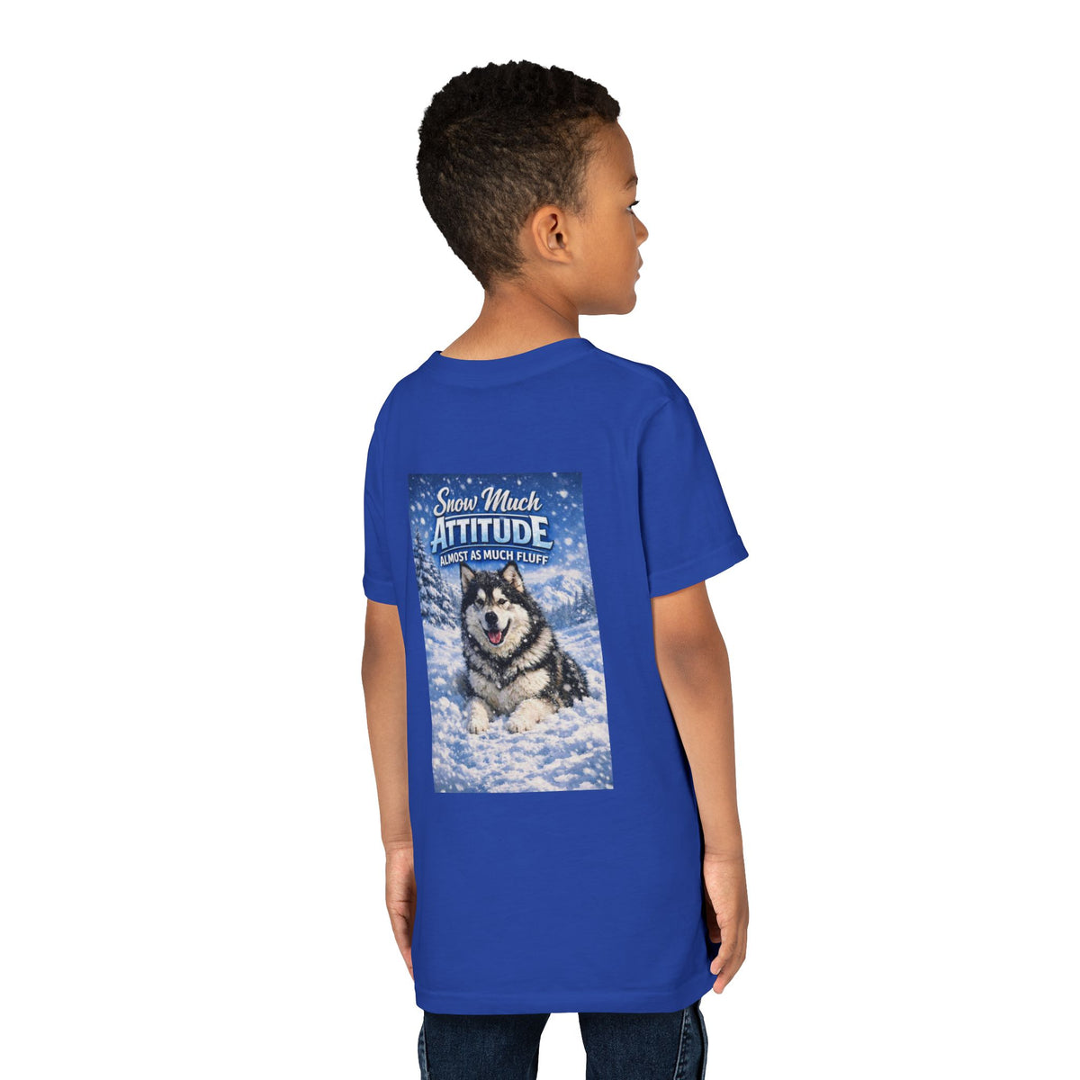Snow Much Attitude Youth Unisex Short Sleeve Crewneck Tee