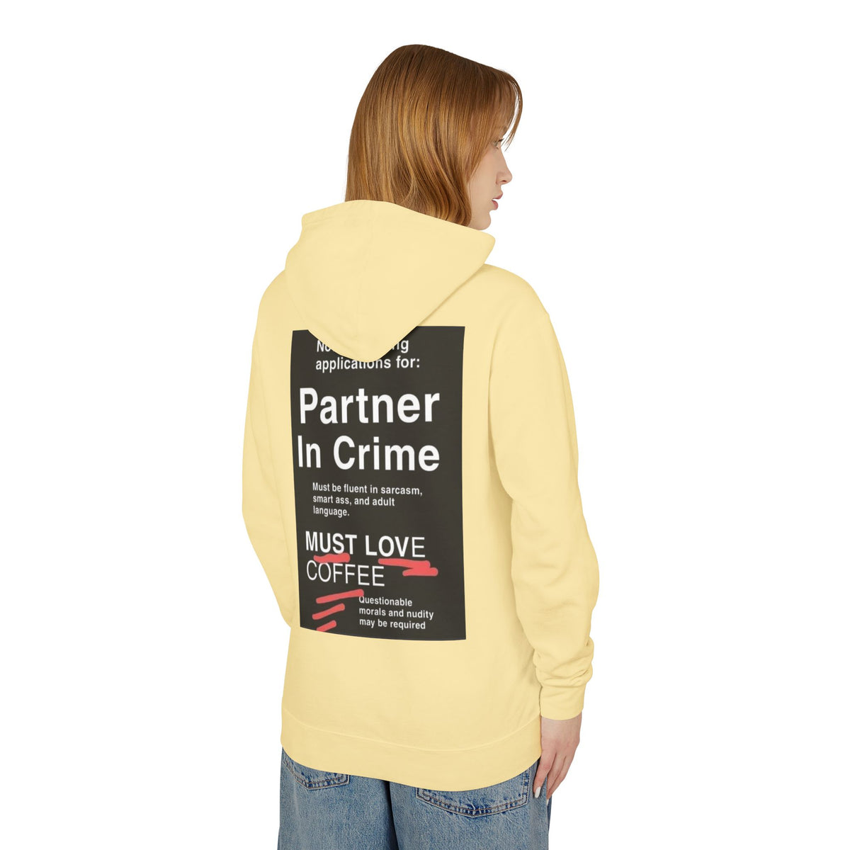 Partner In Crime Unisex Lightweight Hoodie