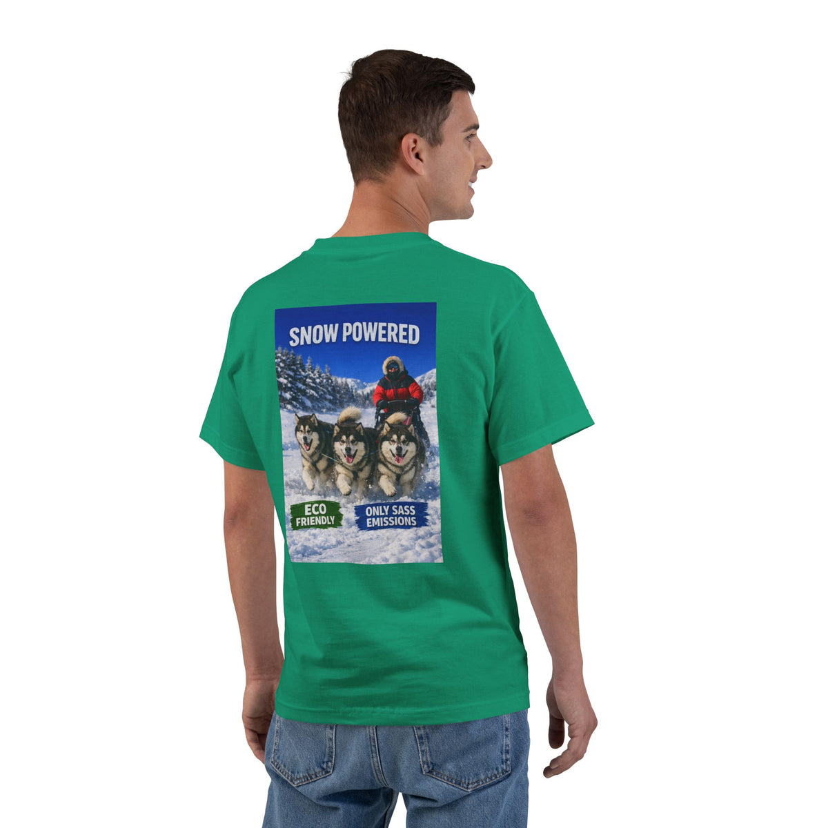 Snow Powered Men's Short-Sleeve Crewneck Tee