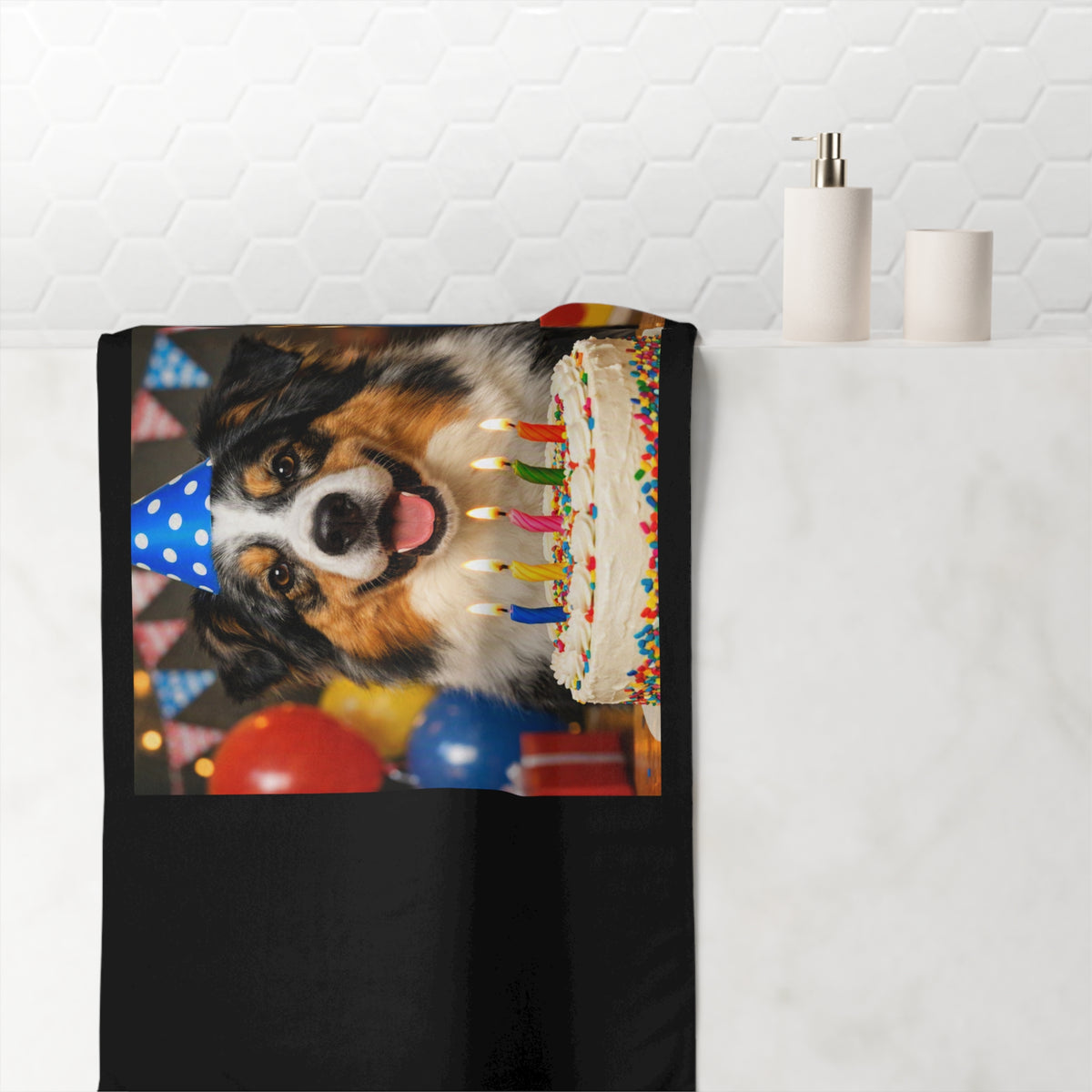 Birthday Buddy Aussie Mink-Cotton Beach Towel