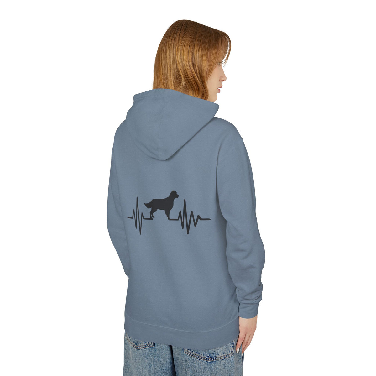My Heart Beats For Goldens Unisex Lightweight Hoodie