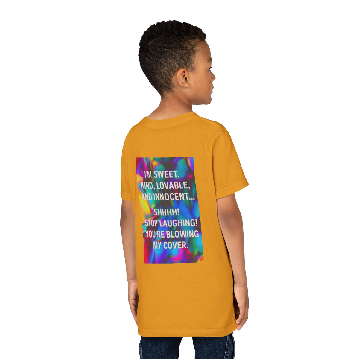 Blowing My Cover Youth Unisex Short Sleeve Crewneck Tee