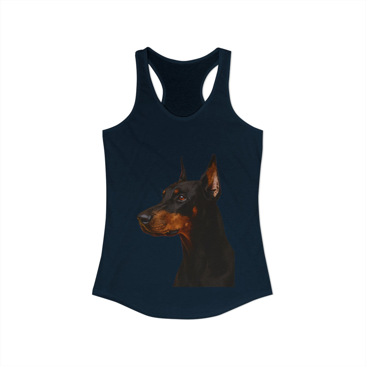 Doberman Head Women's Racerback Tank