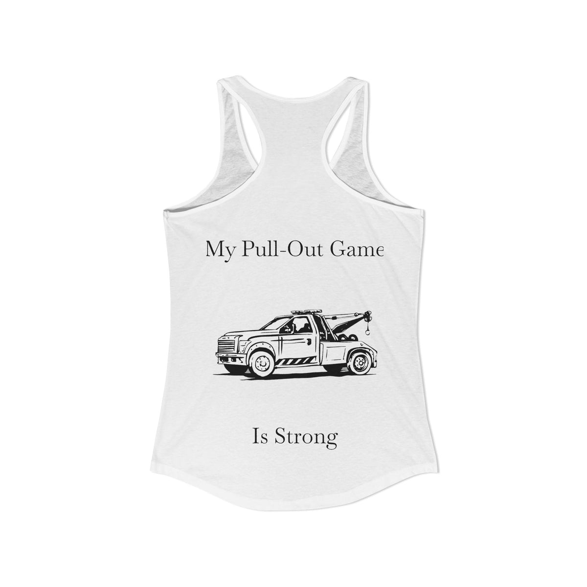 Pull Out Wheel Lift Tow Truck Women's Racerback Tank