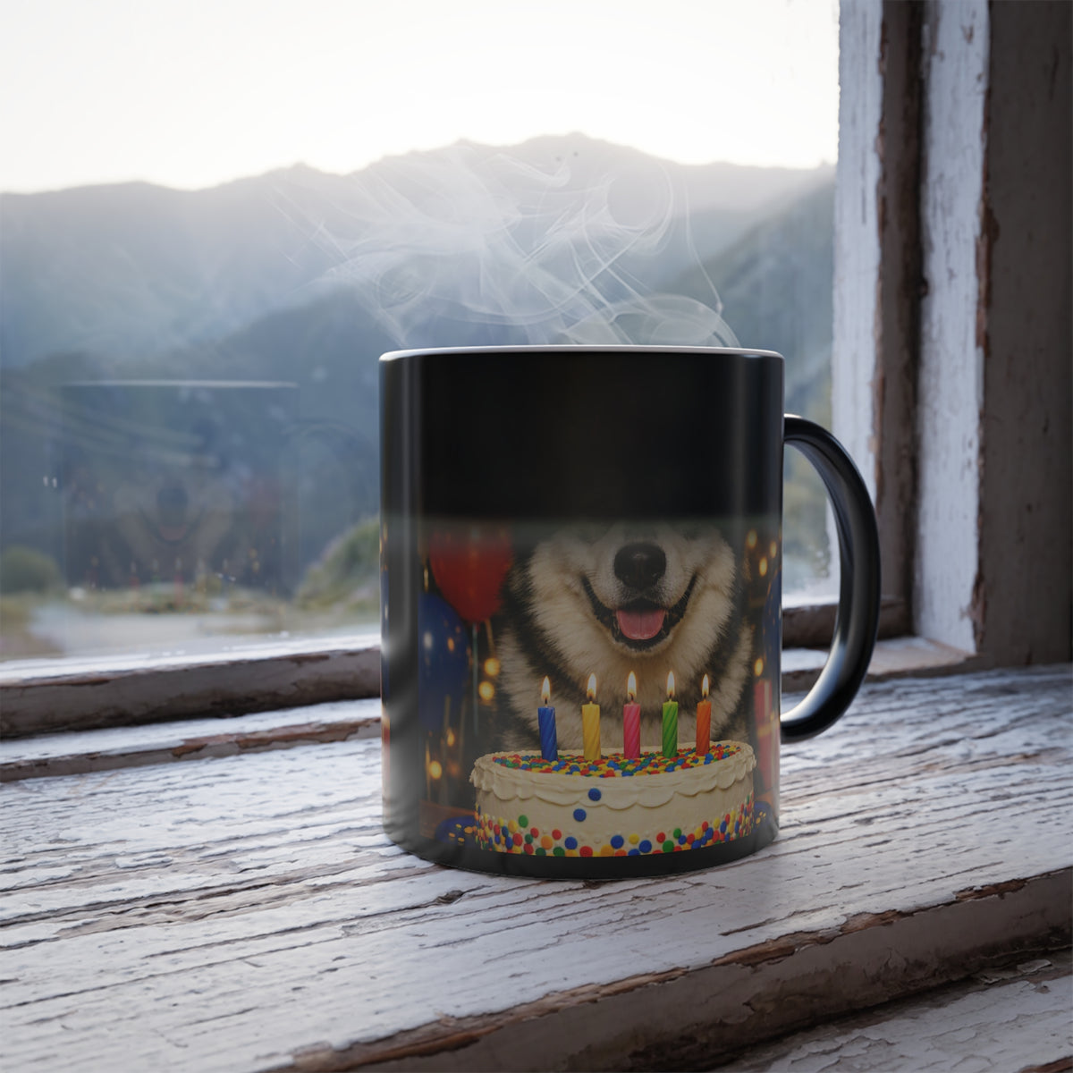 Birthday Buddy Malamute Color Changing Mug