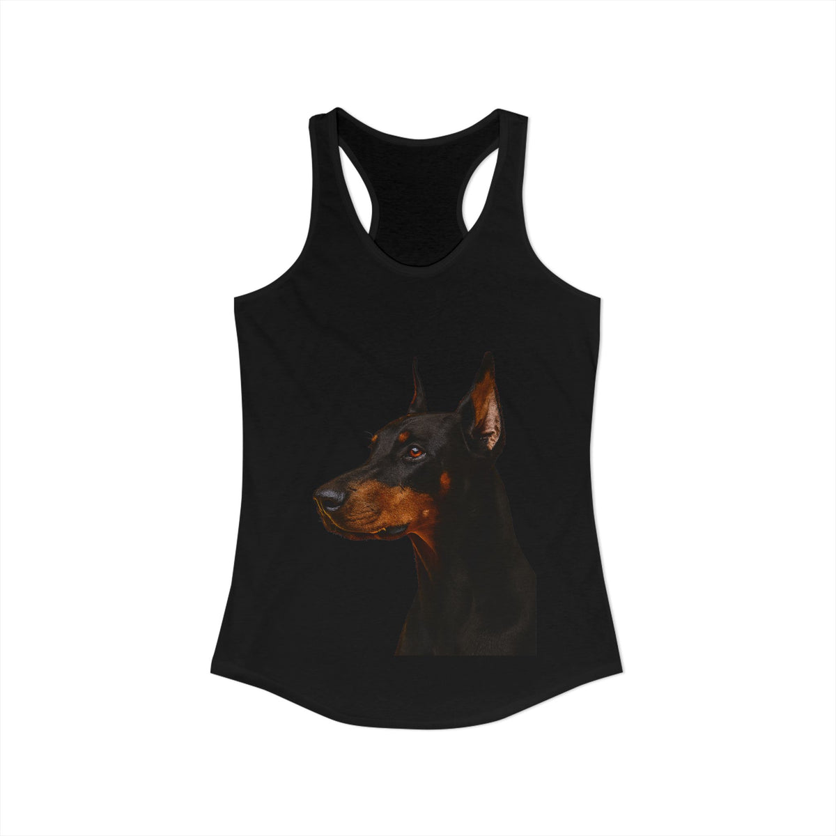 Doberman Head Women's Racerback Tank