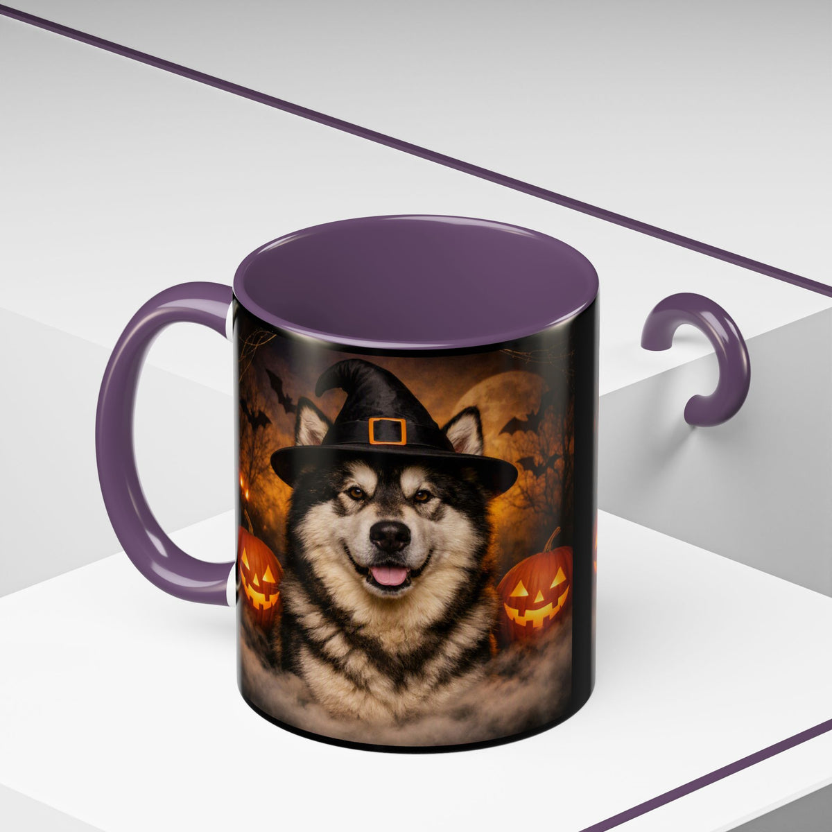 Witch Hat Pack Malamute 2-Tone Coffee Mug