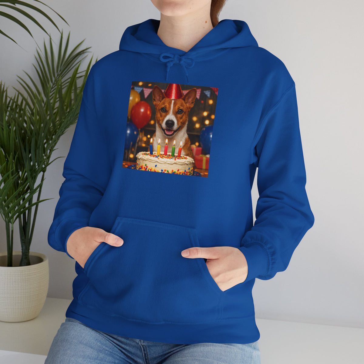 Birthday Buddy Basenji Unisex Hoodie