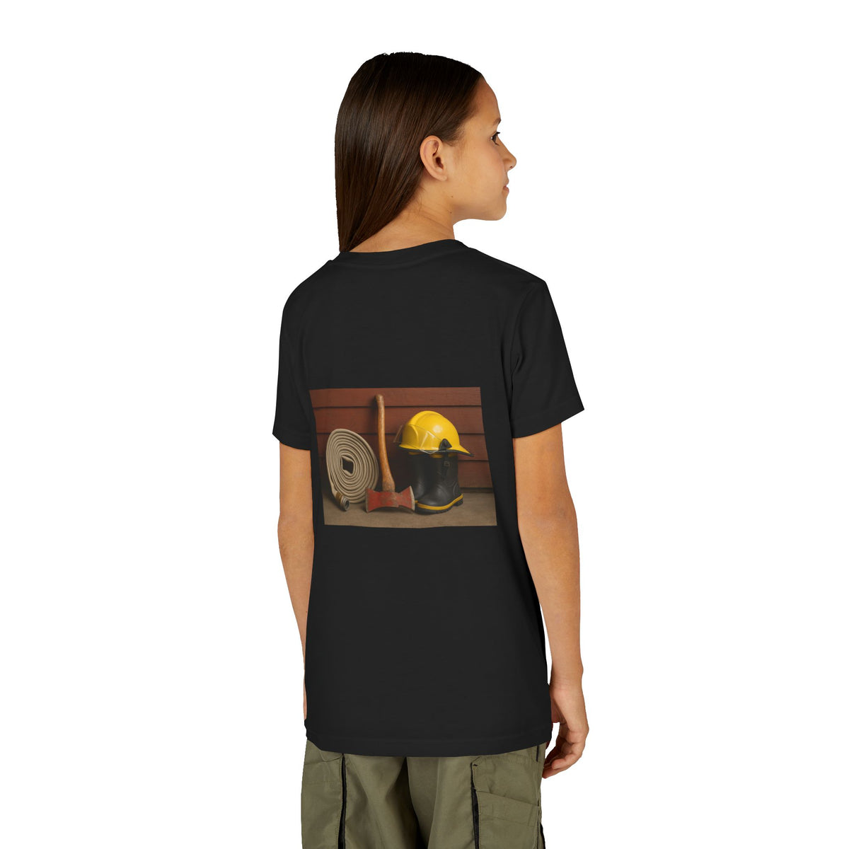 Fire/Rescue Appreciation Youth Unisex Short Sleeve Crewneck Tee