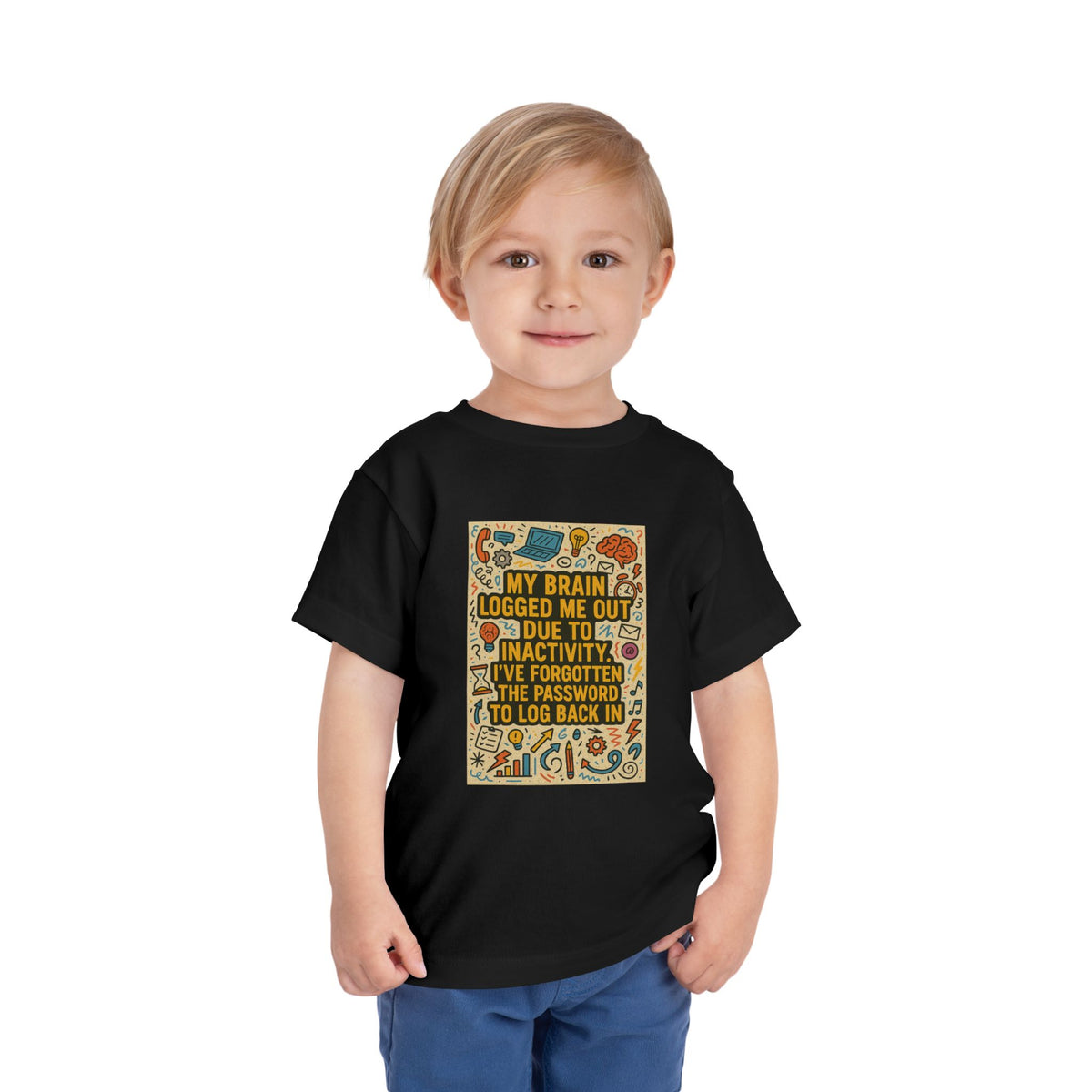Logged Out Toddler Unisex Short Sleeve Crewneck Tee