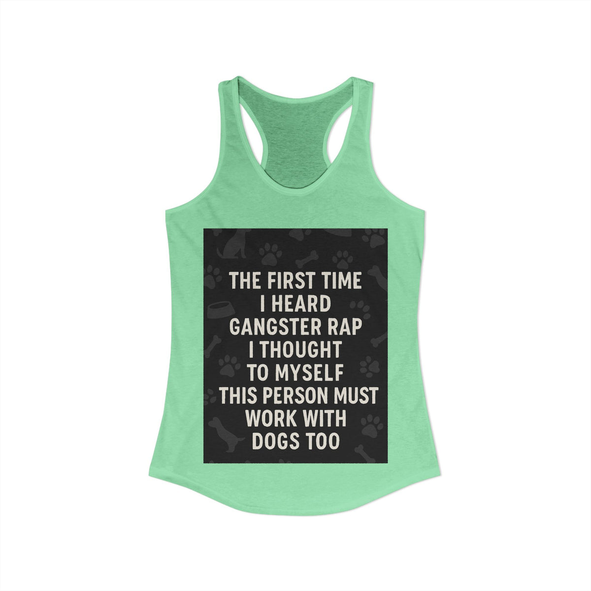 Gangster Rap Women's Racerback Tank