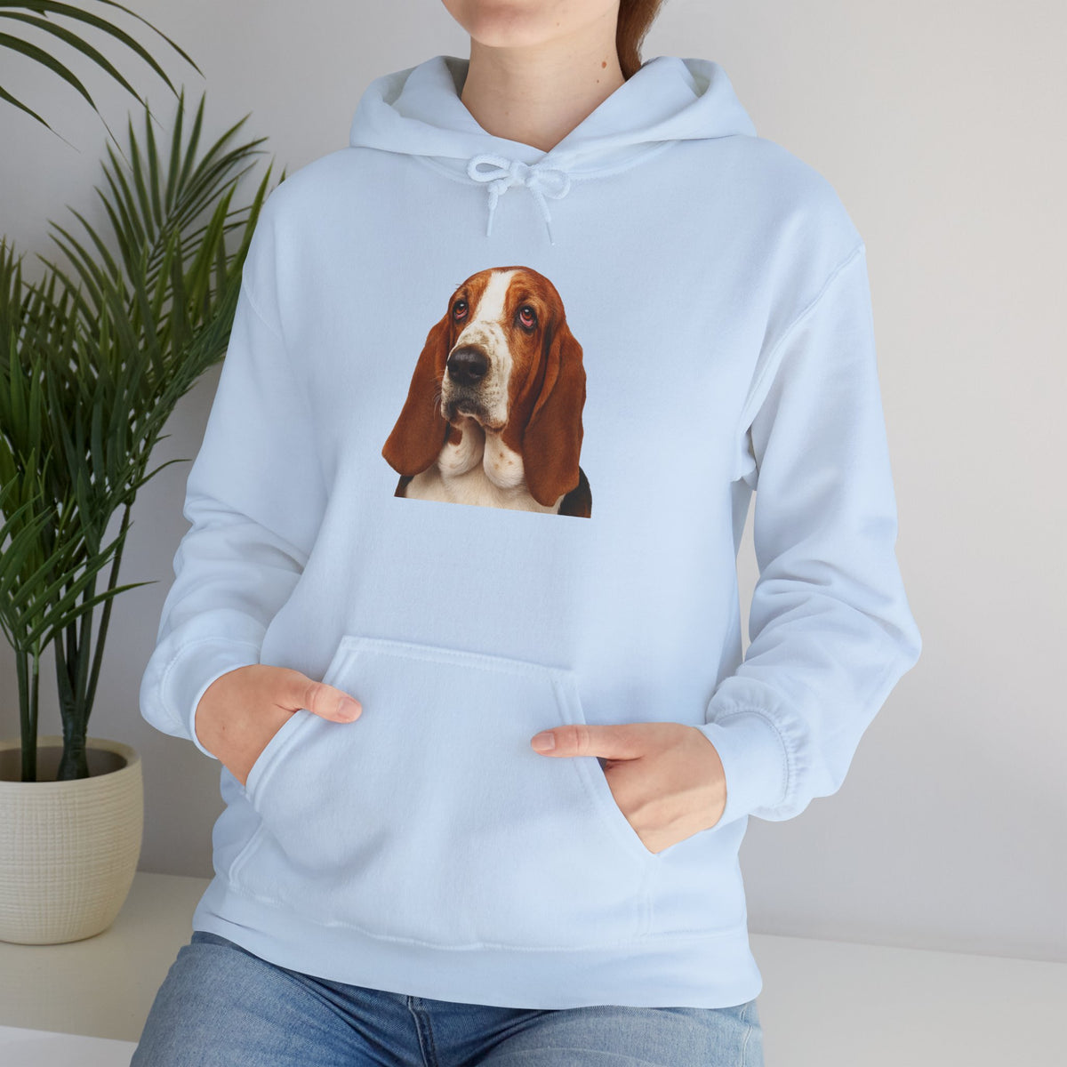 Basset Head Unisex Hoodie