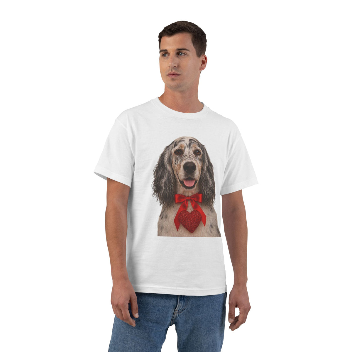 Cupid's Companion English Setter Men's Short-Sleeve CrewneckTee