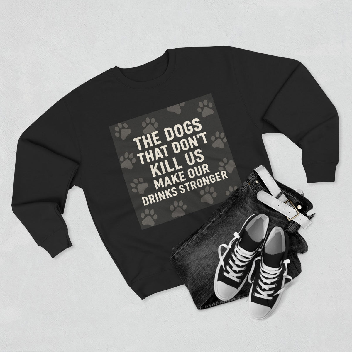Drinks Stronger Unisex Crewneck Sweatshirt